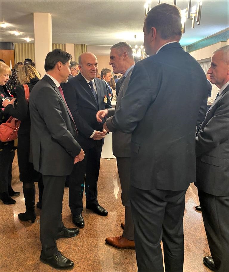 Министър Николай Милков приветства гостите на прием по повод Националния празник на Република България – 3 март, организиран от Постоянното представителство на Република България в Женева